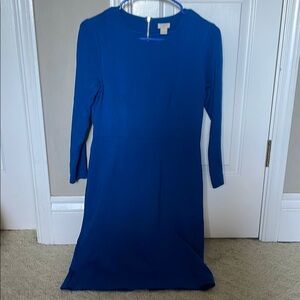 J. Crew Blue Long Sleeve Dress- size 0